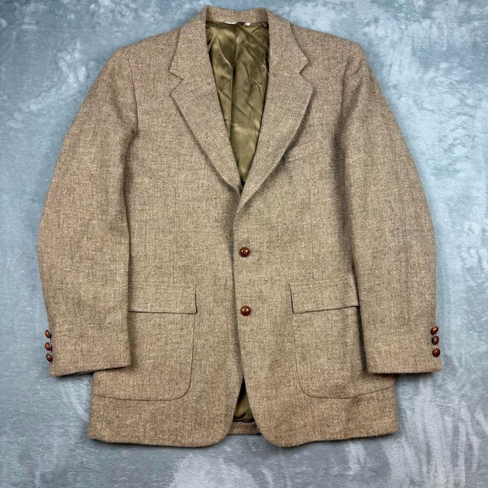 Harris-tweed Men's Brown and Tan Tailored-jackets
